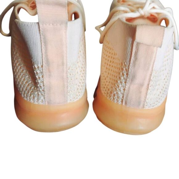 Pink and Blue Athletic Shoes with Breathable Mesh and Modern Design - Picture 3 of 10